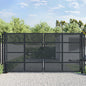 vidaXL Portail de jardin anthracite 400x175 cm acier