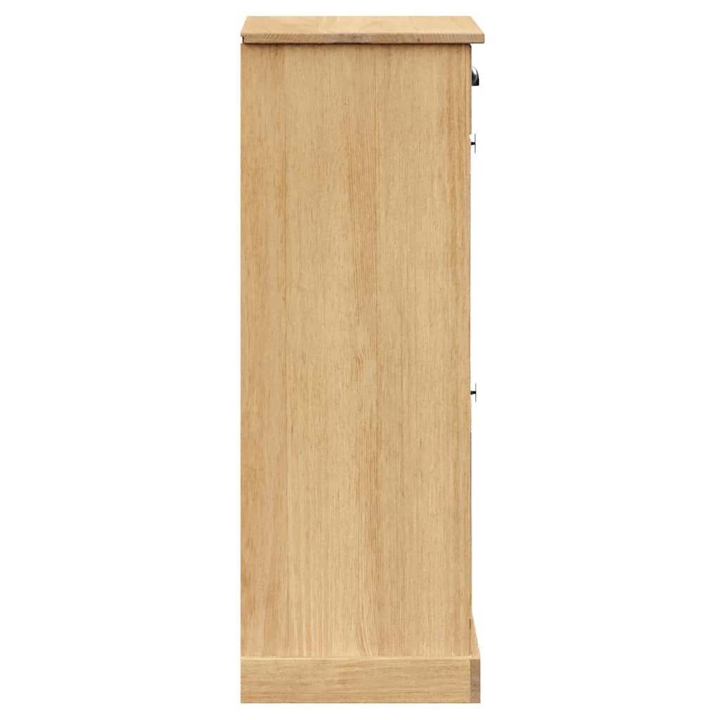 vidaXL Armoire à chaussures VIGO 60x35x96 cm bois massif de pin
