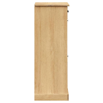 vidaXL Armoire à chaussures VIGO 60x35x96 cm bois massif de pin