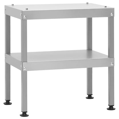 vidaXL Fumoir à four à barbecue avec table acier galvanisé