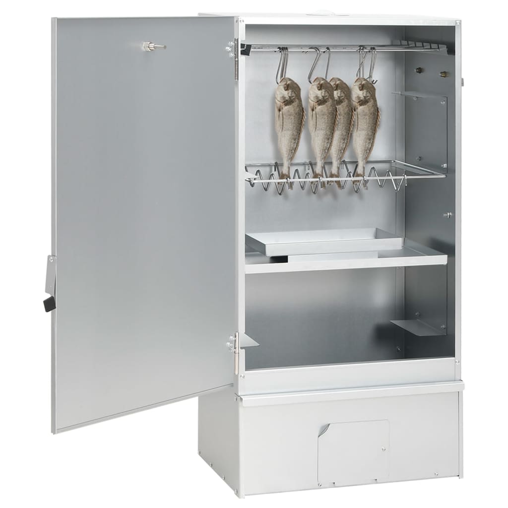 vidaXL Fumoir à four à barbecue avec copeaux de bois 44,5x29x83 cm