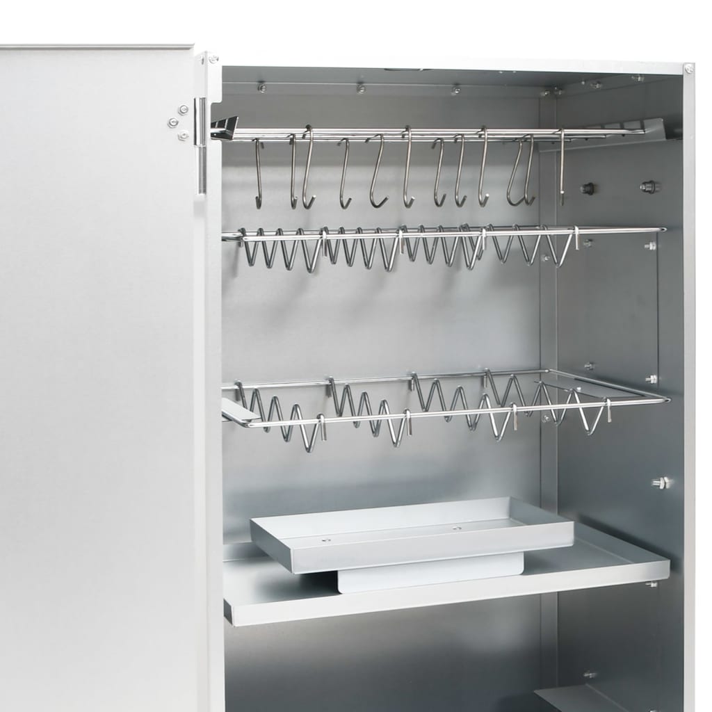 vidaXL Fumoir à four à barbecue avec copeaux de bois 44,5x29x83 cm