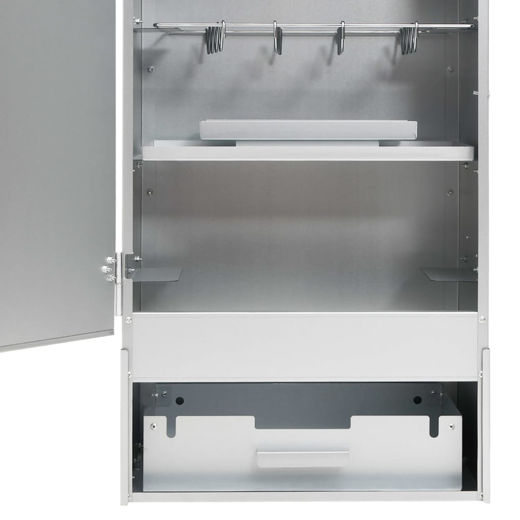 vidaXL Fumoir à four à barbecue avec copeaux de bois 44,5x29x83 cm