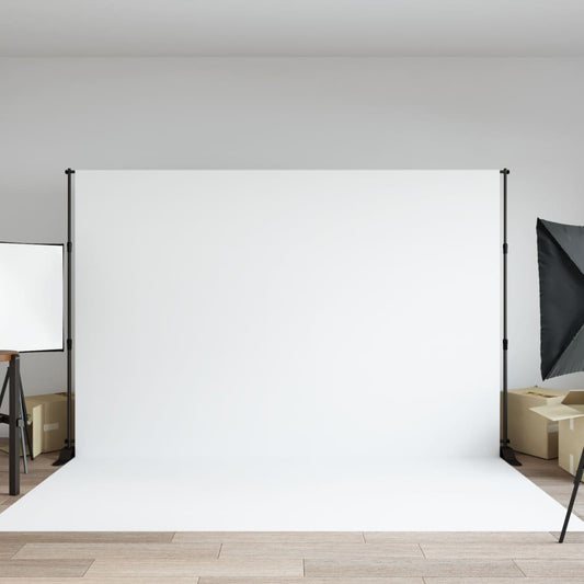 vidaXL Support de toile de fond noir 305x243 cm acier