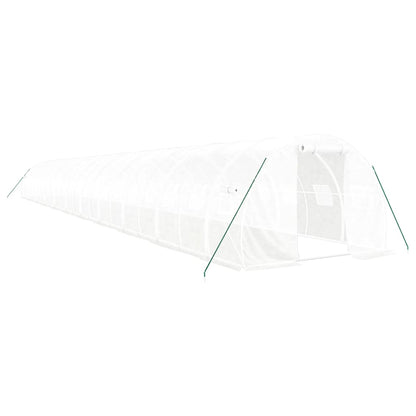vidaXL Serre avec cadre en acier blanc 66 m² 22x3x2 m