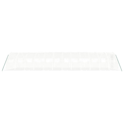 vidaXL Serre avec cadre en acier blanc 48 m² 12x4x2 m