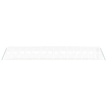 vidaXL Serre avec cadre en acier blanc 56 m² 14x4x2 m
