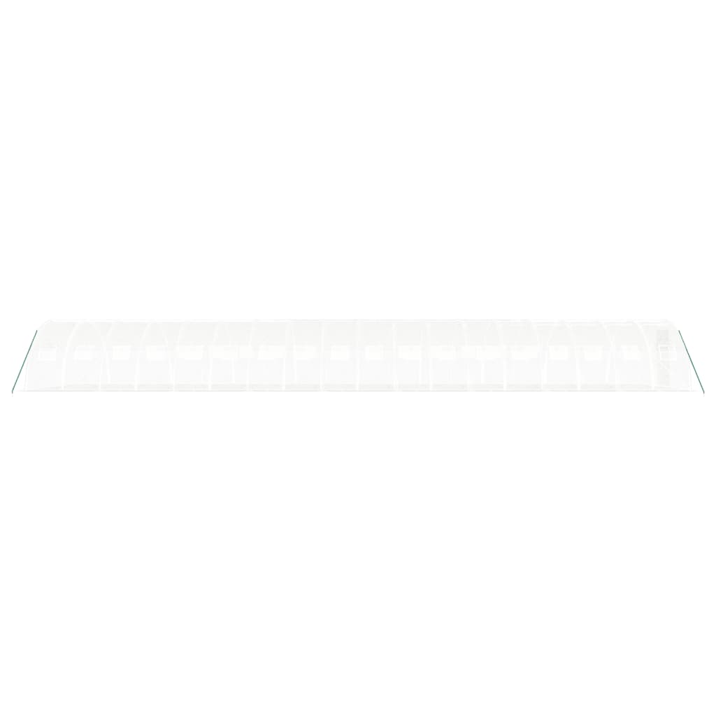 vidaXL Serre avec cadre en acier blanc 72 m² 18x4x2 m