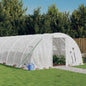 vidaXL Serre avec cadre en acier blanc 72 m² 18x4x2 m