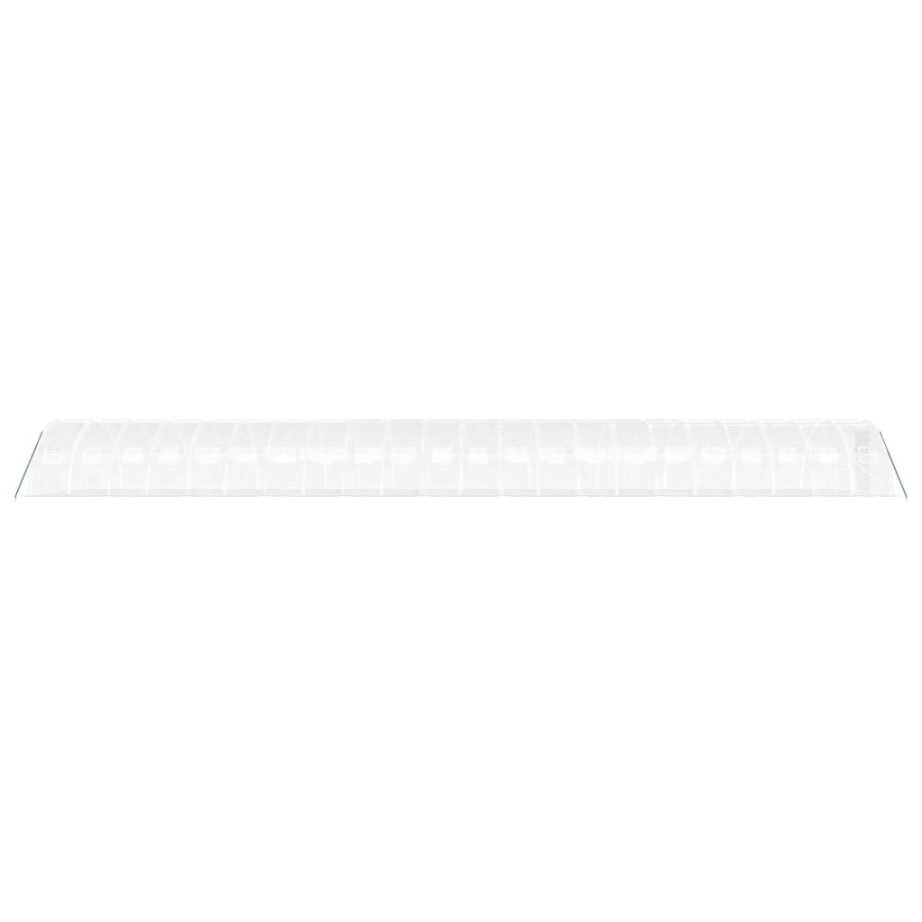 vidaXL Serre avec cadre en acier blanc 88 m² 22x4x2 m