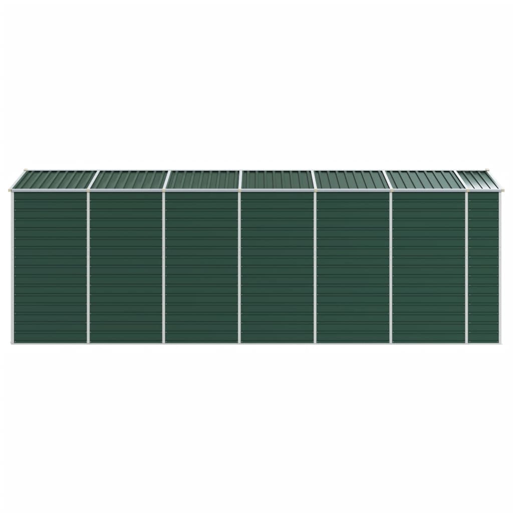 vidaXL Abri de jardin vert 191x555x198 cm acier galvanisé