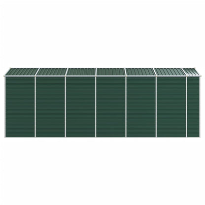 vidaXL Abri de jardin vert 191x555x198 cm acier galvanisé