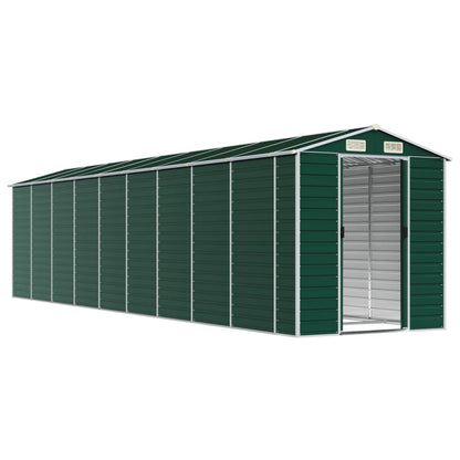vidaXL Abri de jardin vert 191x810x198 cm acier galvanisé
