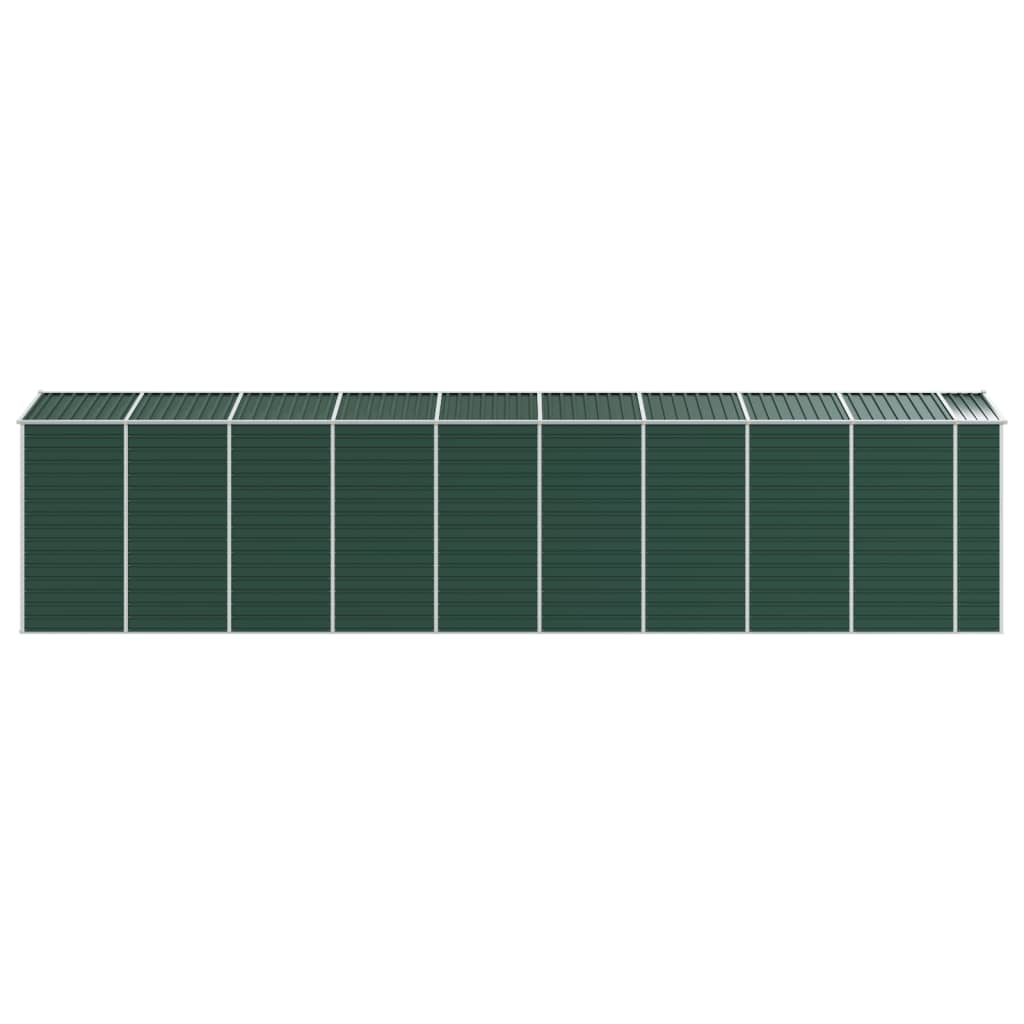 vidaXL Abri de jardin vert 191x810x198 cm acier galvanisé