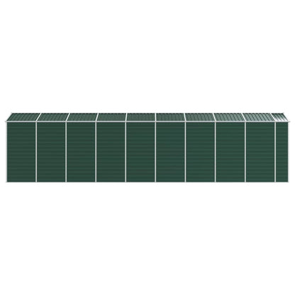 vidaXL Abri de jardin vert 191x810x198 cm acier galvanisé