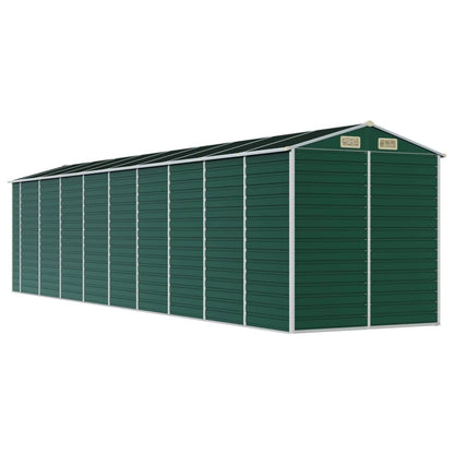 vidaXL Abri de jardin vert 191x810x198 cm acier galvanisé