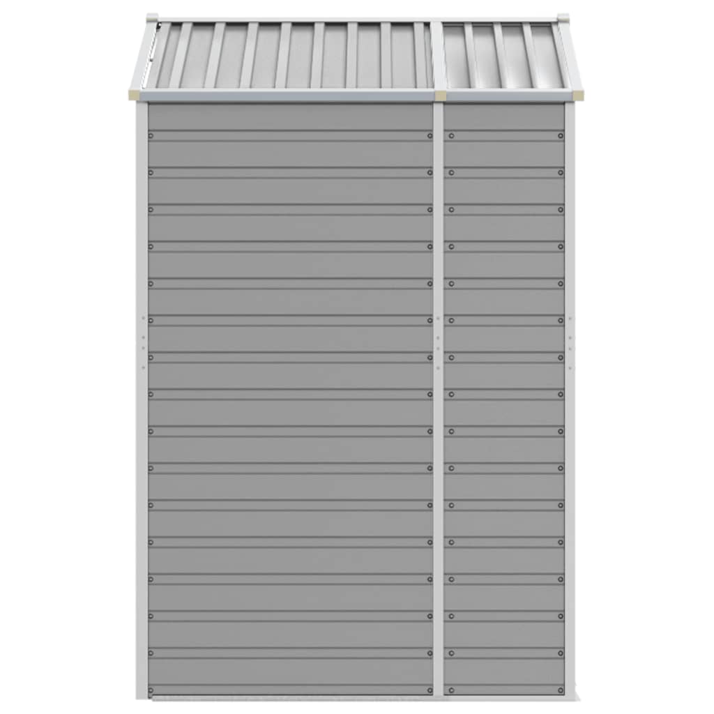 vidaXL Abri de jardin gris clair 191x130x198 cm acier galvanisé