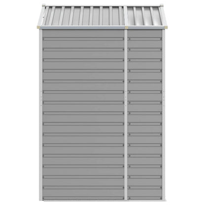 vidaXL Abri de jardin gris clair 191x130x198 cm acier galvanisé