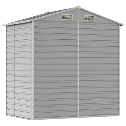 vidaXL Abri de jardin gris clair 191x130x198 cm acier galvanisé