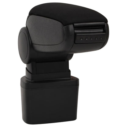 vidaXL Accoudoir de voiture noir 14,5x31,5x(30-48) cm ABS