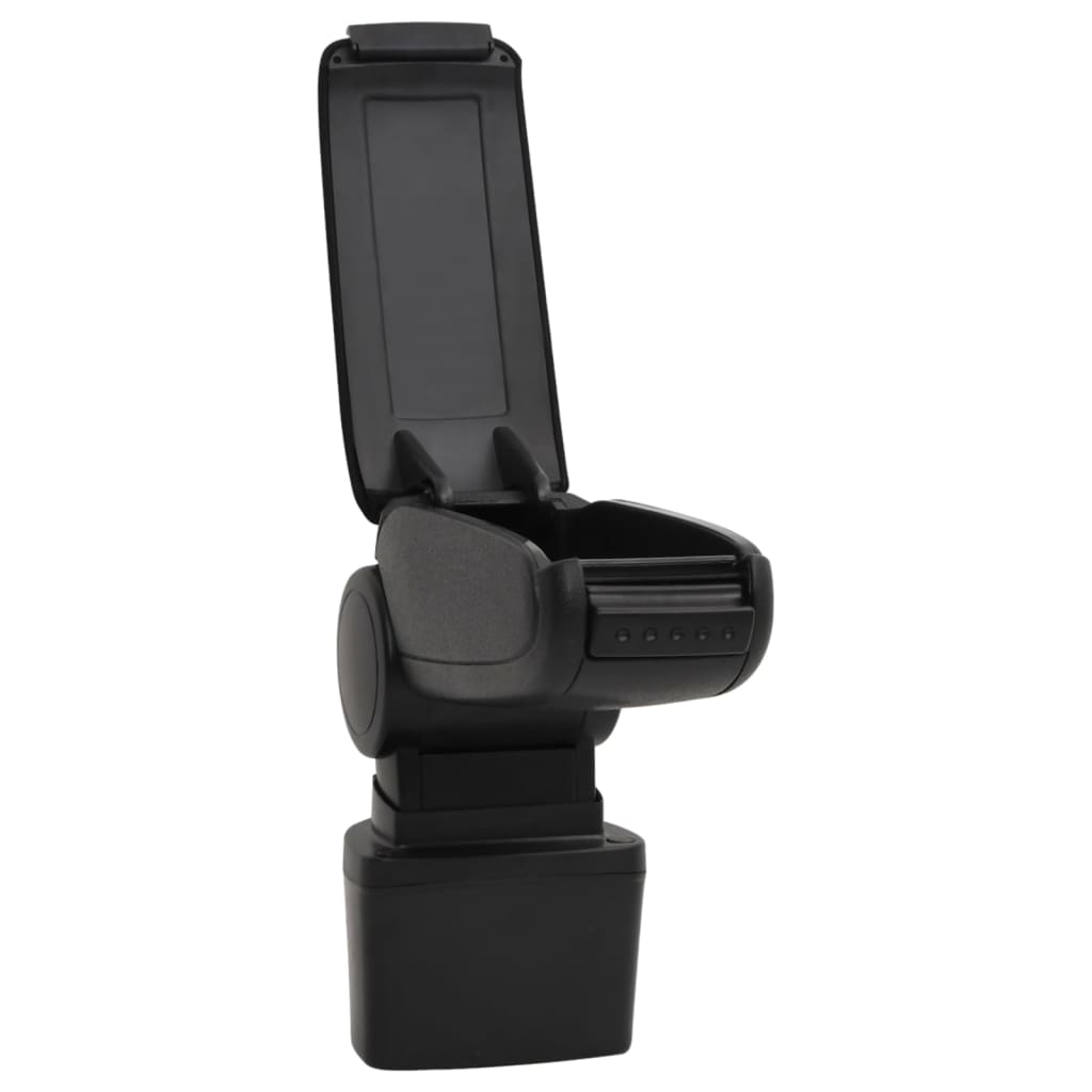 vidaXL Accoudoir de voiture noir 14,5x31,5x(30-48) cm ABS