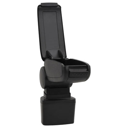 vidaXL Accoudoir de voiture noir 14,5x31,5x(30-48) cm ABS