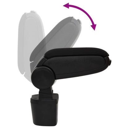 vidaXL Accoudoir de voiture noir 14,5x31,5x(30-48) cm ABS