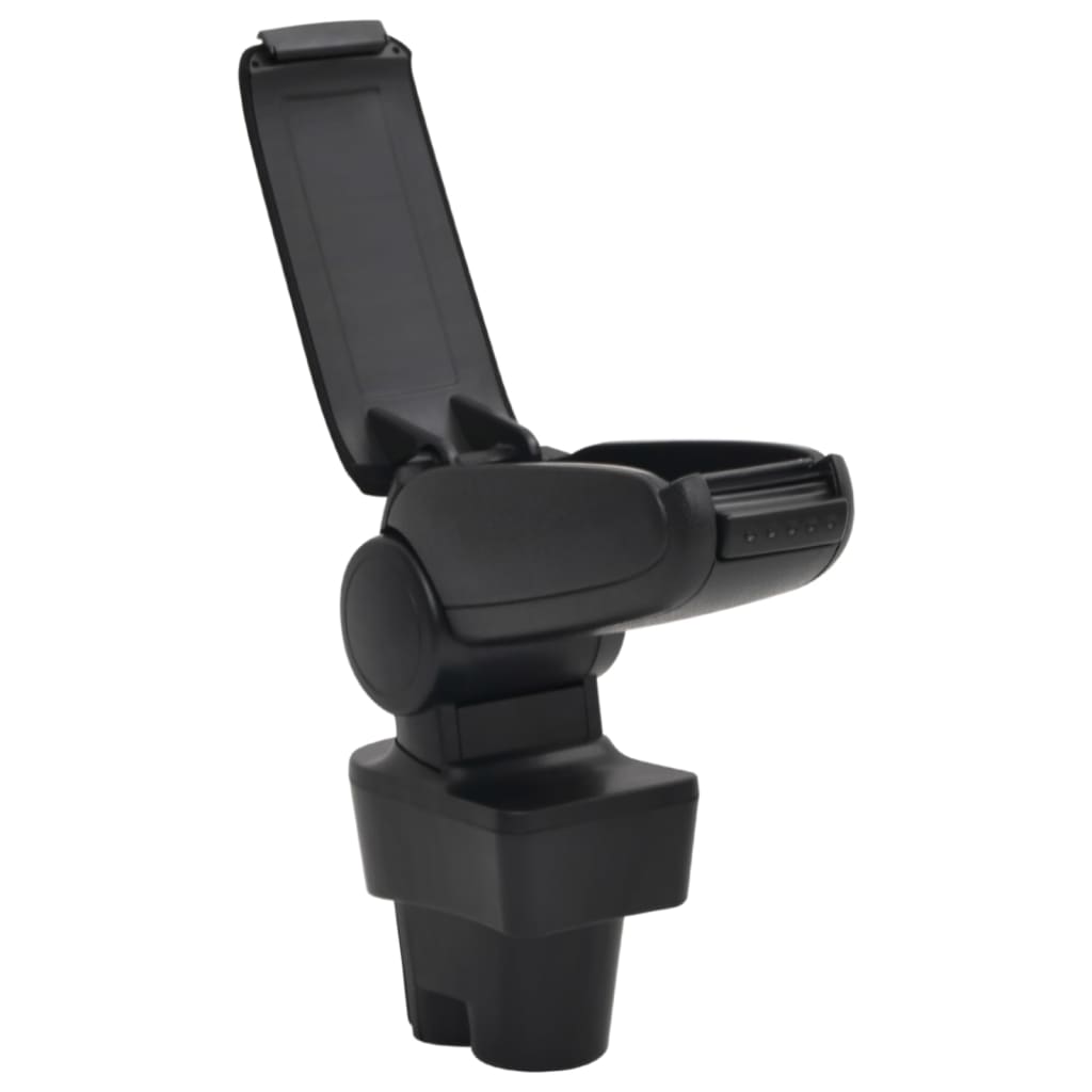 vidaXL Accoudoir de voiture noir 12x36x(33,5-48) cm ABS