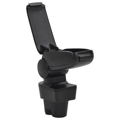 vidaXL Accoudoir de voiture noir 12x36x(33,5-48) cm ABS
