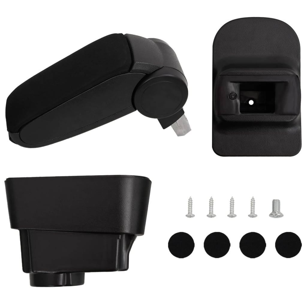 vidaXL Accoudoir de voiture noir 11x35x(32-49) cm ABS