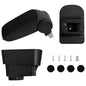 vidaXL Accoudoir de voiture noir 11x35x(32-49) cm ABS