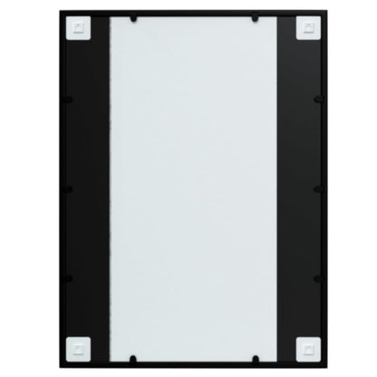vidaXL Miroirs muraux 3 pcs noir 80x60 cm métal