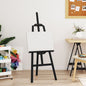 vidaXL Chevalet noir 53,5x95x127 cm bois de pin massif