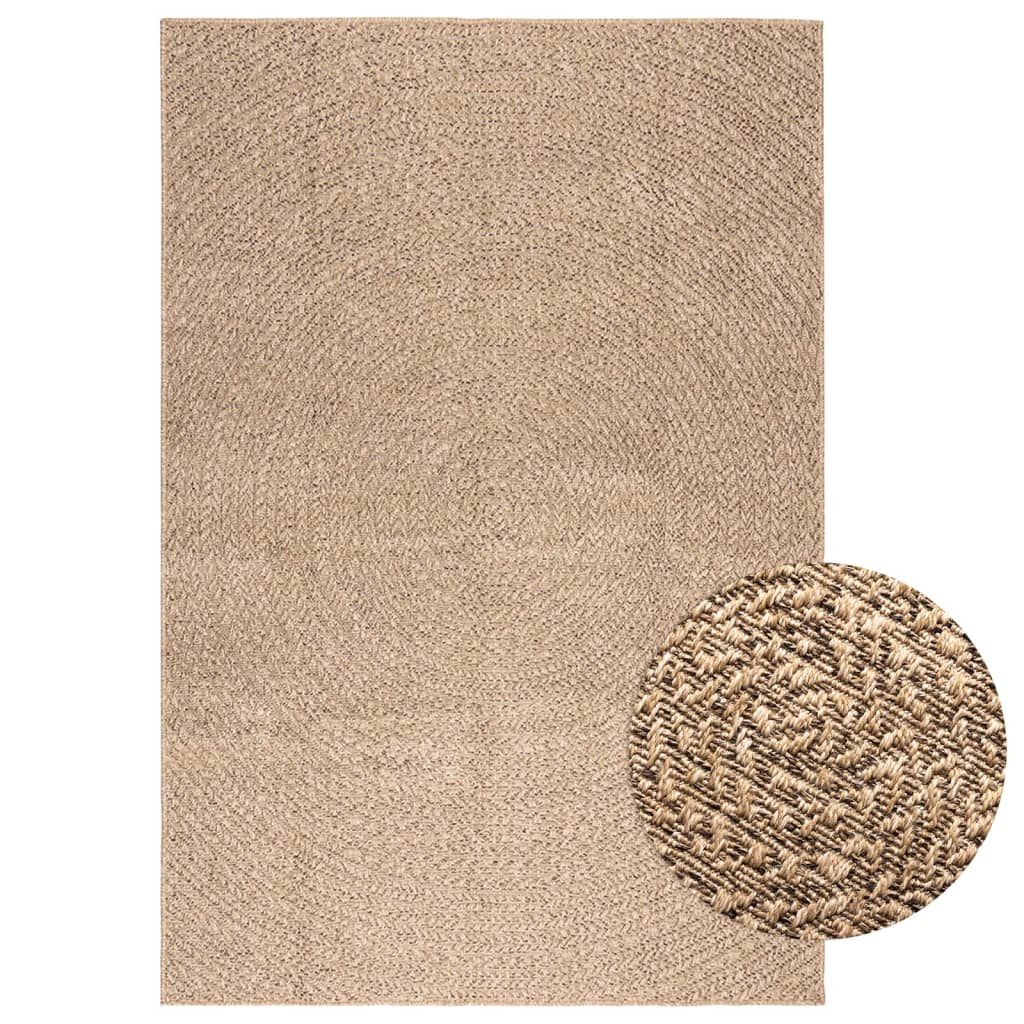vidaXL Tapis 140x200 cm aspect jute intérieur et extérieur