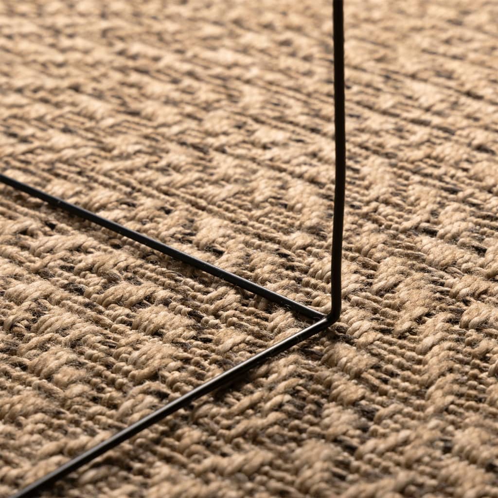 vidaXL Tapis 140x200 cm aspect jute intérieur et extérieur