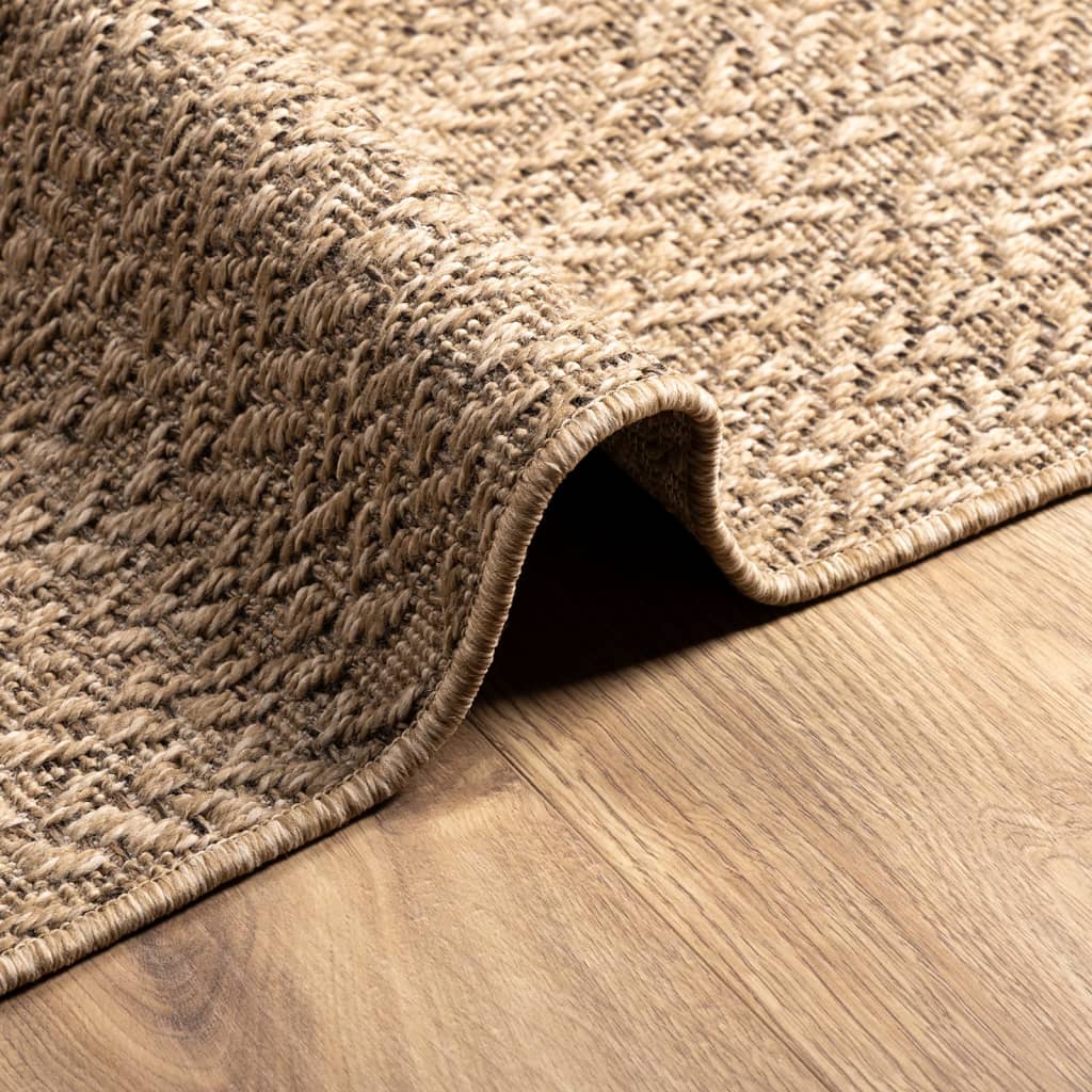 vidaXL Tapis 140x200 cm aspect jute intérieur et extérieur