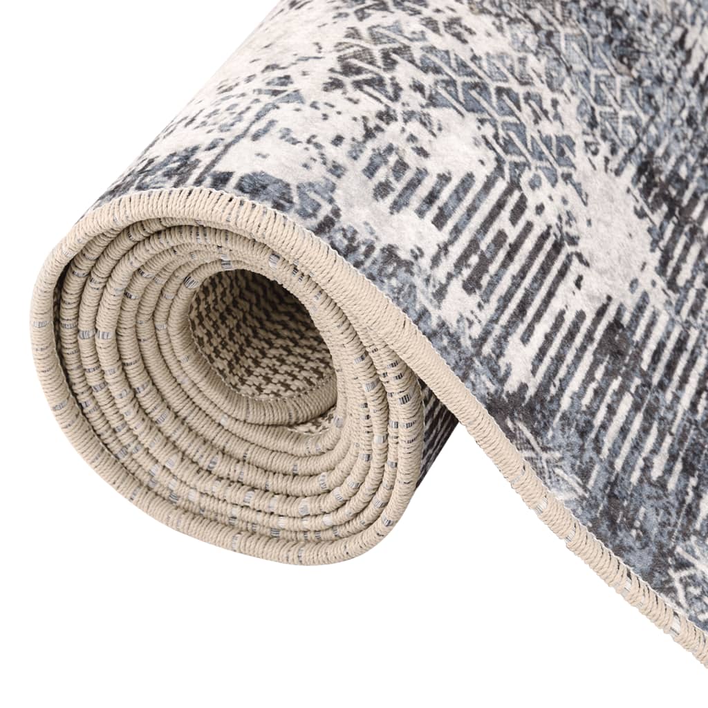 vidaXL Tapis lavable multicolore 80x150 cm antidérapant