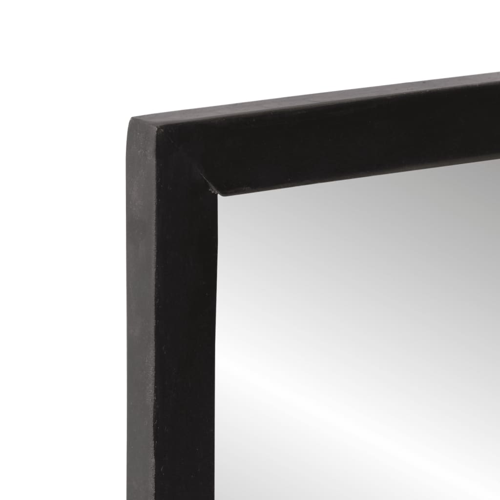 vidaXL Miroir avec étagère 80x8x55 cm verre et bois massif manguier