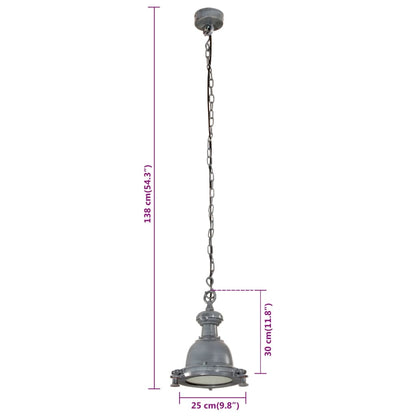 vidaXL Lampe suspendue 25x25x138 cm aluminium