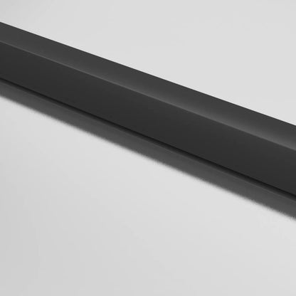 vidaXL Porte intérieure mince noir 76x201,5 cm verre trempé aluminium