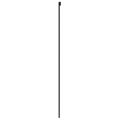 vidaXL Porte coulissante noir 76x205 cm verre trempé aluminium