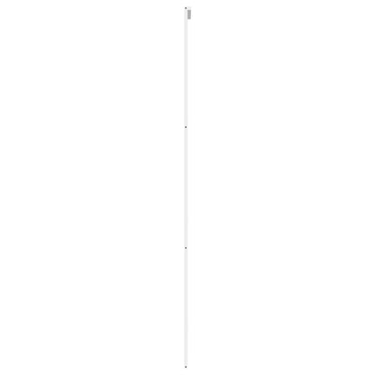 vidaXL Porte coulissante blanc 90x205 cm verre trempé aluminium