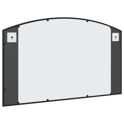 vidaXL Miroir mural noir 100x60 cm arche fer