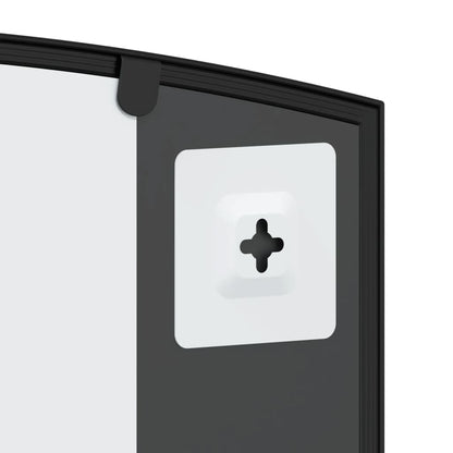 vidaXL Miroir mural noir 100x60 cm arche fer