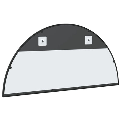 vidaXL Miroir mural noir 100x50 cm arche fer