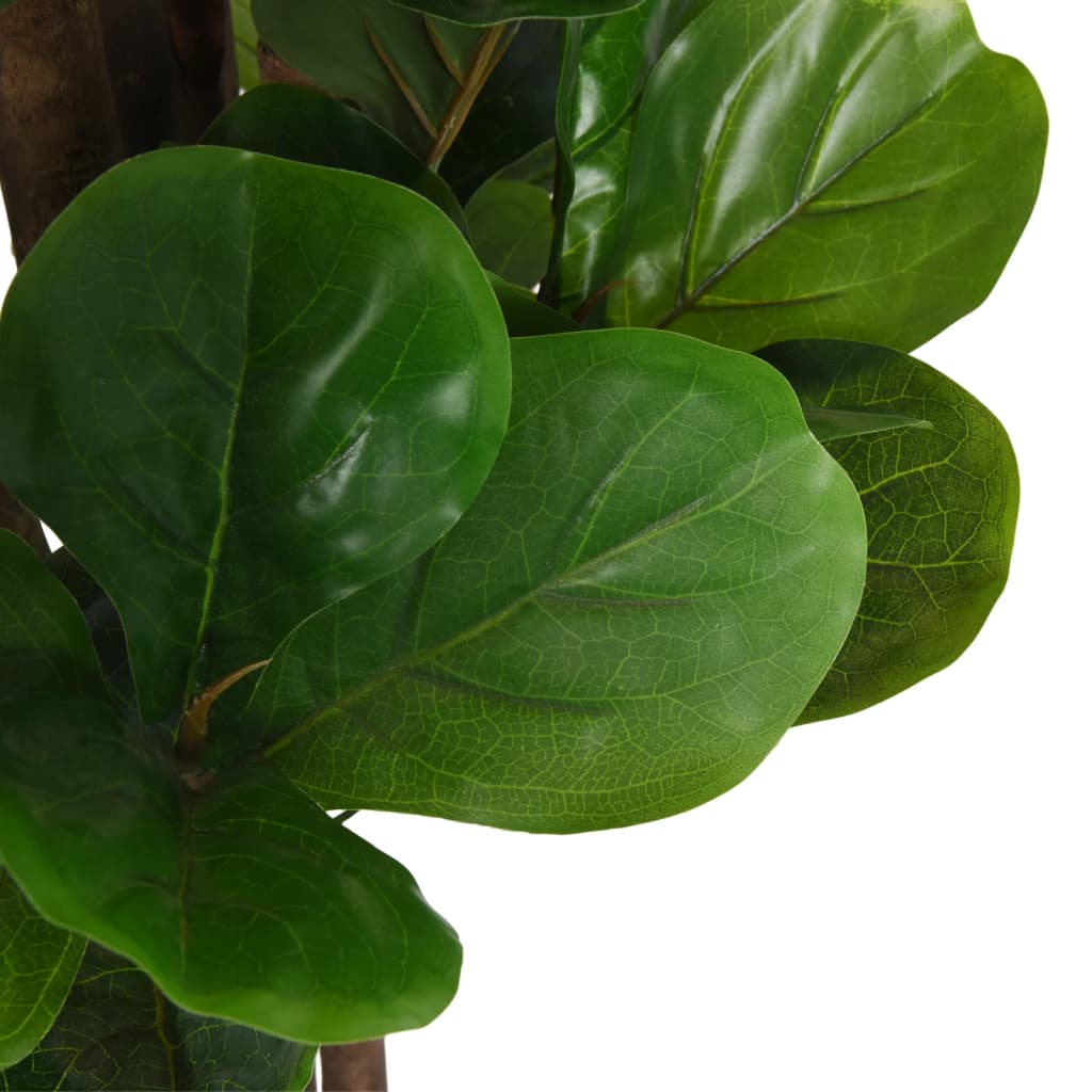 vidaXL Ficus lyrata artificiel 232 feuilles 180 cm vert