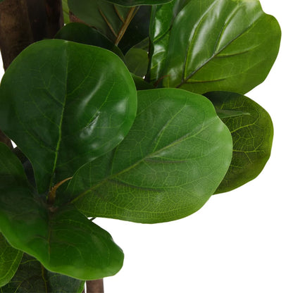 vidaXL Ficus lyrata artificiel 232 feuilles 180 cm vert