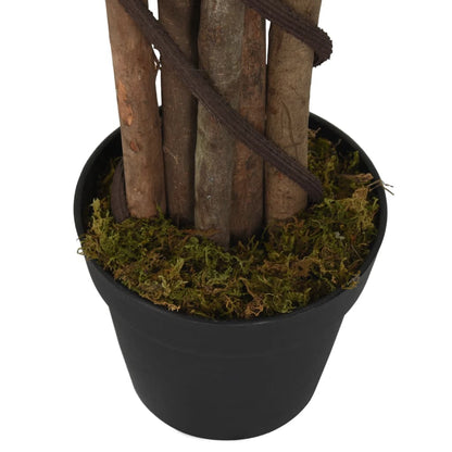 vidaXL Ficus lyrata artificiel 232 feuilles 180 cm vert