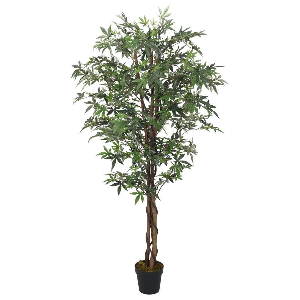 vidaXL Érable artificiel 504 feuilles 150 cm vert