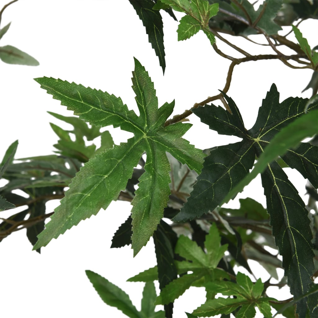 vidaXL Érable artificiel 504 feuilles 150 cm vert